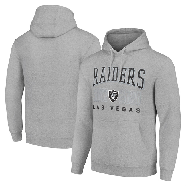 Men's Las Vegas Raiders Grey Pullover Hoodie